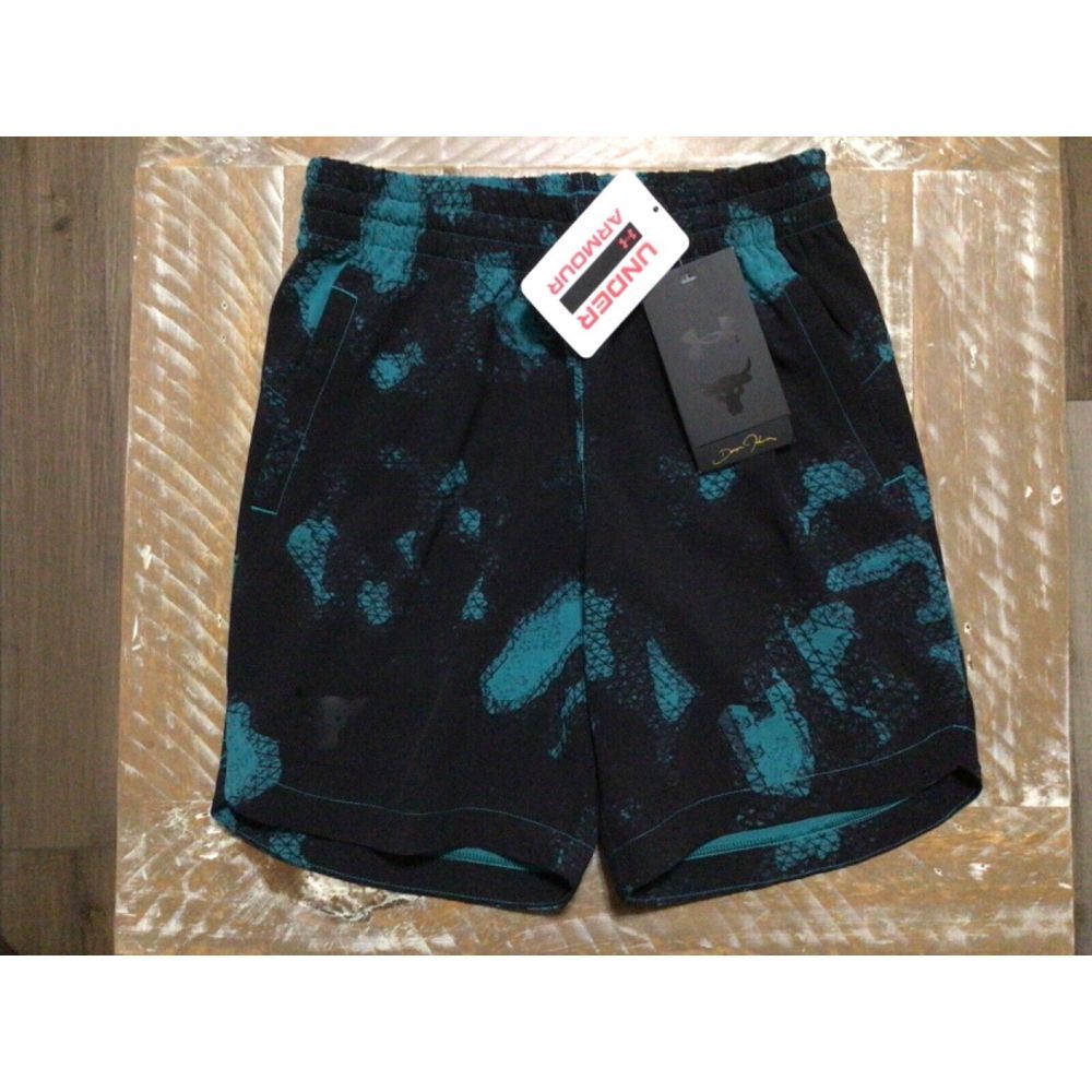 NEW Under Armour Boys YOUTH Project Rock UA Woven Shorts Size XS 1379006